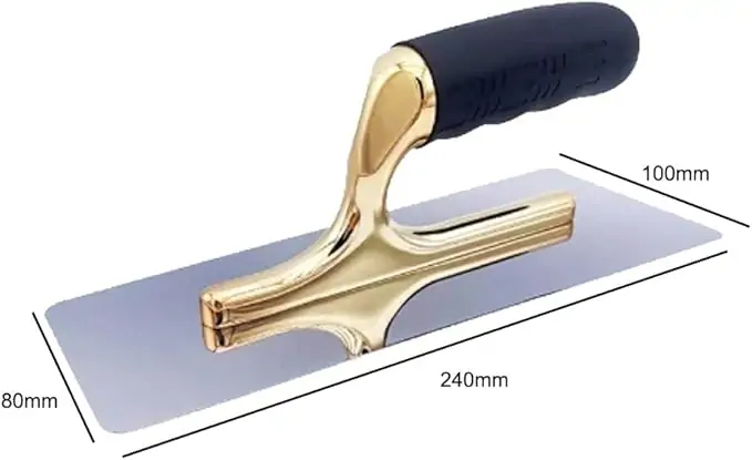 Stainless Steel Trowel  Venetian Plaster Trowel  Paint & Plaster Trowel  Plaster Tools Flat head Concrete Finishing Trowel with New foam plastic Handle - Image 3