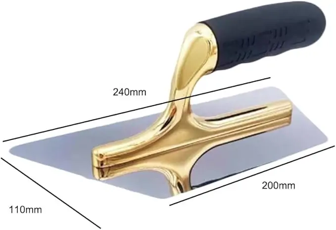 Stainless Steel Trowel  Venetian Plaster Trowel  Paint & Plaster Trowel  Plaster Tools Flat head Concrete Finishing Trowel with New foam plastic Handle - Image 5